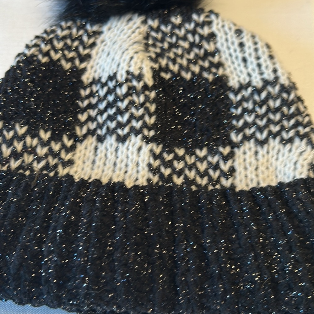 Michael Kors And Maurices Black and White Knit Hats Set - Picture 6 of 9